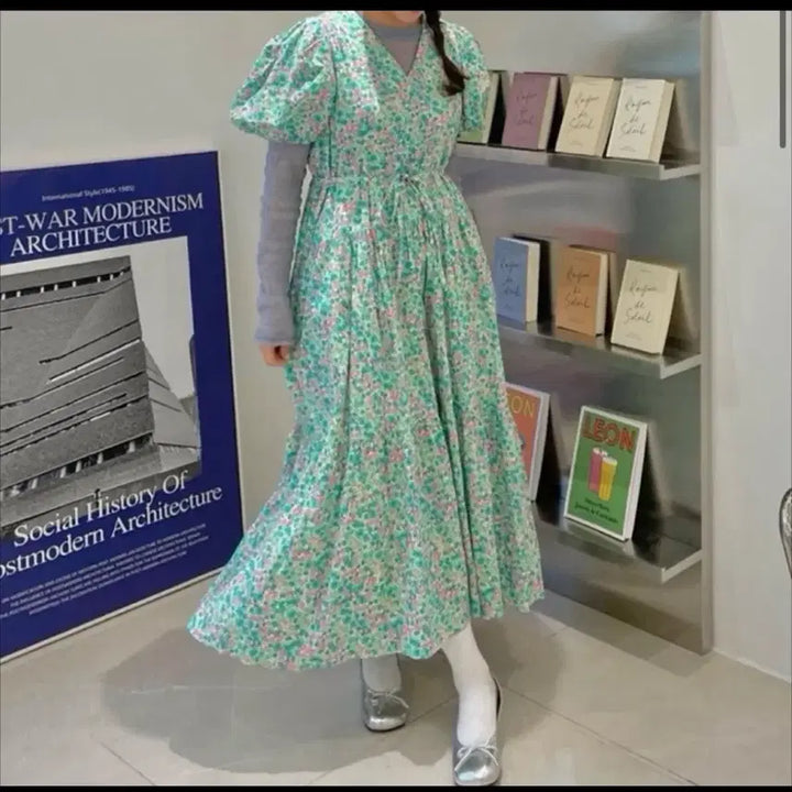 [BUNJANG] Floral Long Maxi Dress Bundle / 쇼핑몰 재고 정리 새상품 빅사이즈 플라워 롱 원피스 5종