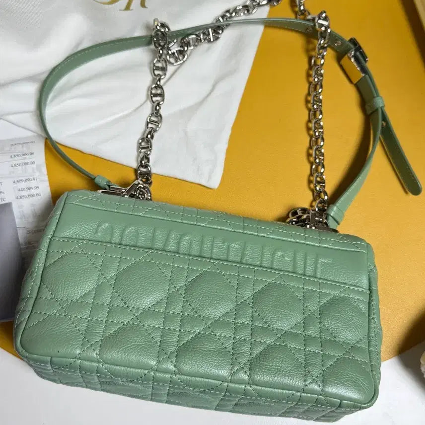 [BUNJANG] Dior Caro Small Mint Green Shoulder Bag / 디올 카로백 스몰 민트그린