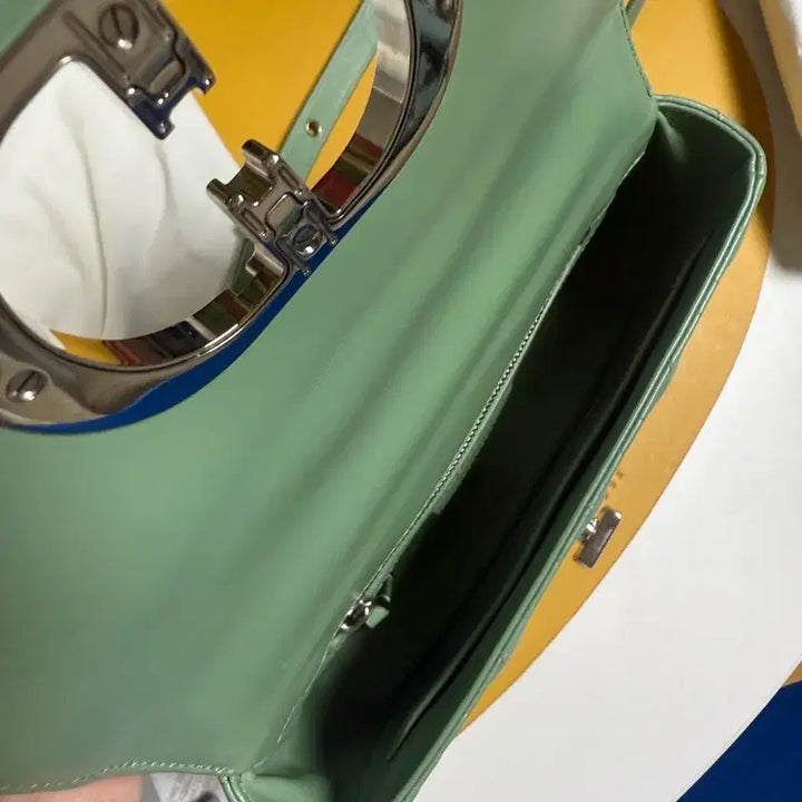 [BUNJANG] Dior Caro Small Mint Green Shoulder Bag / 디올 카로백 스몰 민트그린