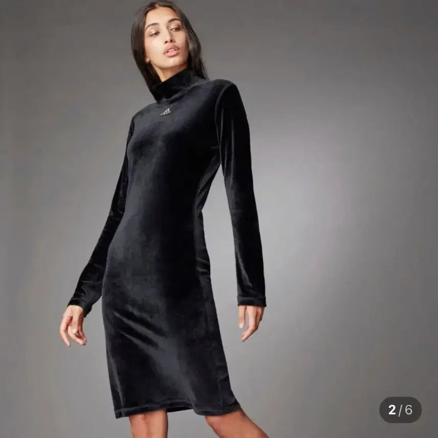 [BUNJANG] Adidas Velvet Dress XS-S / 아디다스 벨벳 원피스 정품 새상품