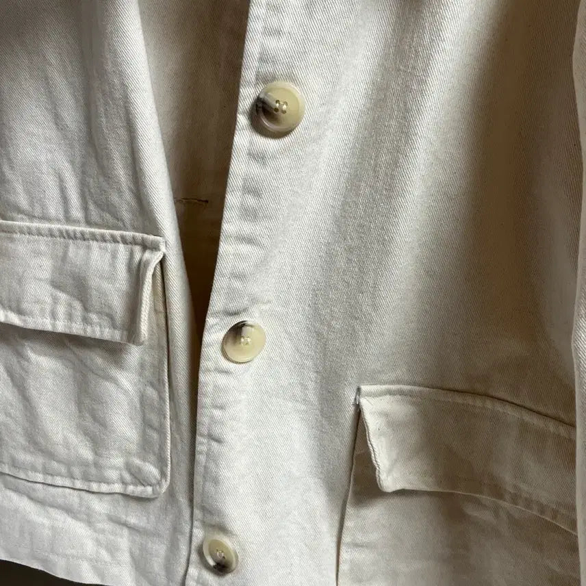 [BUNJANG] J2U Ivory Spring Autumn Jacket / 제이투유 아이보리 봄 가을 자켓