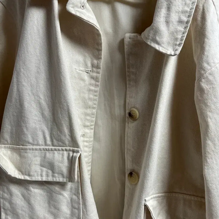 [BUNJANG] J2U Ivory Spring Autumn Jacket / 제이투유 아이보리 봄 가을 자켓