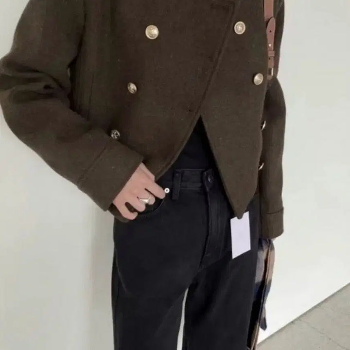 [BUNJANG] Mark Drew Double Gold Blazer Navy / 마크들리 더블 금장자켓 네이비