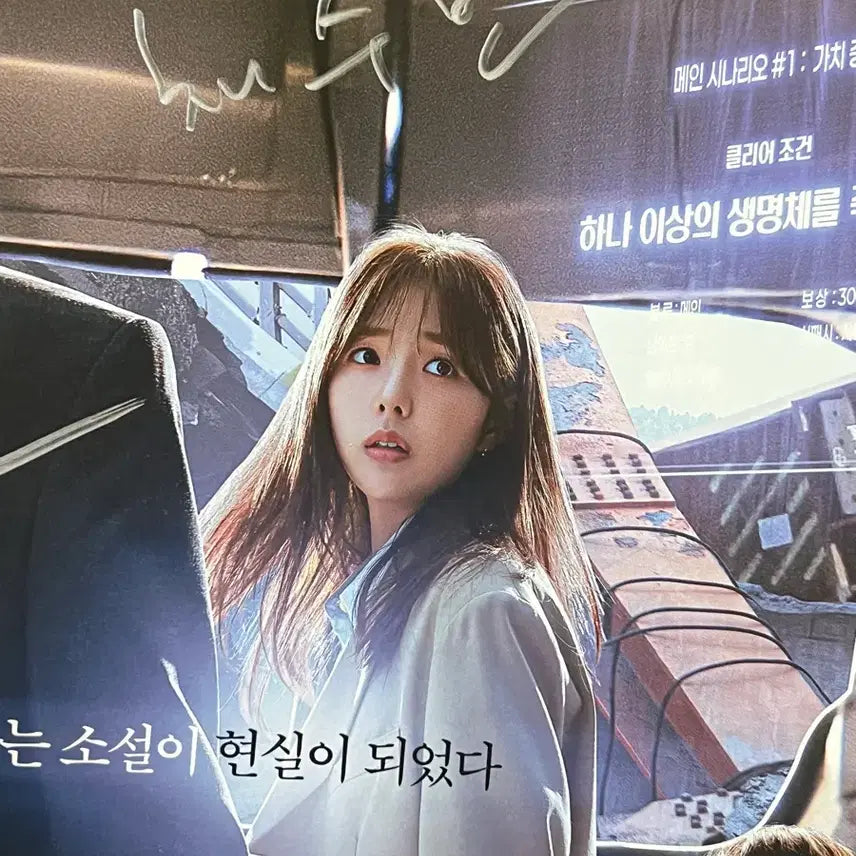 [BUNJANG] Omniscient Reader's Viewpoint Poster Signed by All Cast / 전지적독자시점 포스터 주연조연 전원 친필싸인