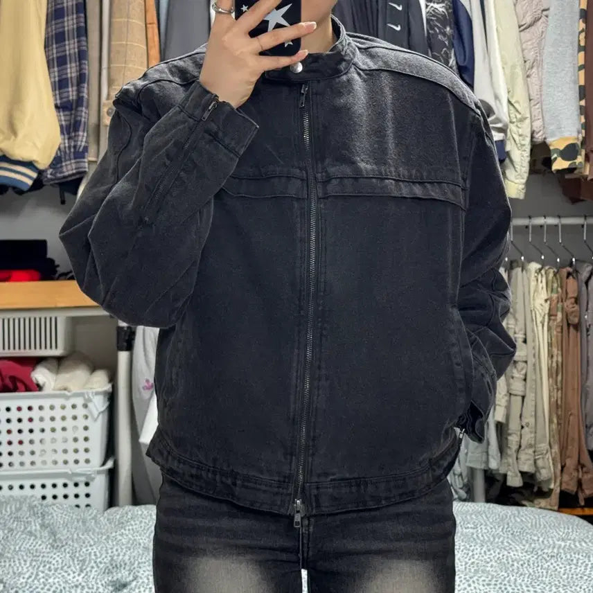 [BUNJANG] BLACKUP Washed Denim Jacket / BLACKUP 블랙업 워싱 데님자켓
