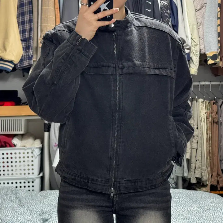 [BUNJANG] BLACKUP Washed Denim Jacket / BLACKUP 블랙업 워싱 데님자켓