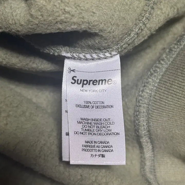 [BUNJANG] Supreme x WTAPS 21FW Hoodie Sweatshirt / [L] 슈프림 x 더블탭스 후드 스웨트셔츠 라이트 올리브 - 21FW