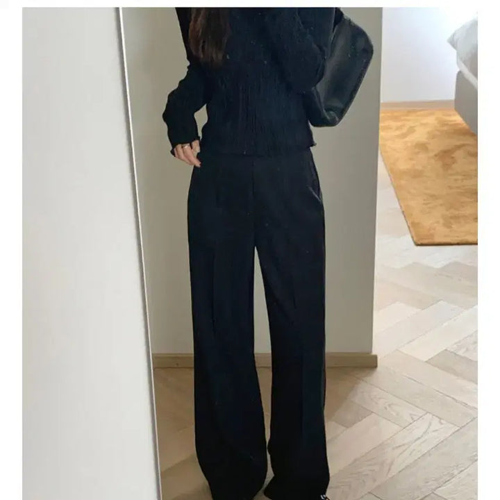 [BUNJANG] Merriaround Layered Wrap Slacks / 메리어라운드 제작 레이어드랩슬랙스