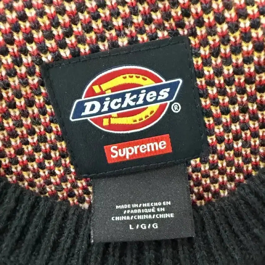 [BUNJANG] Supreme Dickies Sweater Black 22FW / [L] 슈프림 x 디키즈 스웨터 블랙  22FW