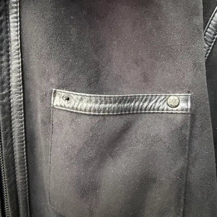 [BUNJANG] Lee Black Suede Jacket (Size 95) / 정품) Lee 리 무스탕 블랙 스웨이드 자켓 95