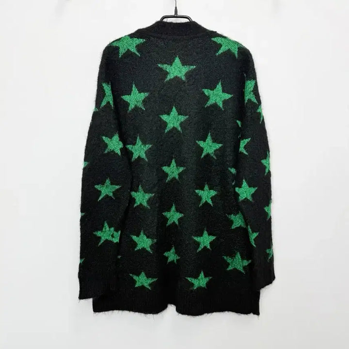 [BUNJANG] N21 Star Pattern Mohair Cardigan / 넘버21 별패턴 모헤어 가디건