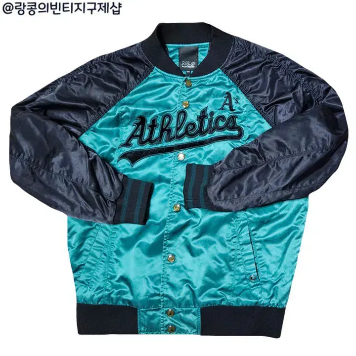 [BUNJANG] MLB Street Athletics Big Logo Jacket / MLB 스트릿 애슬레틱스 빅로고 야구 자켓