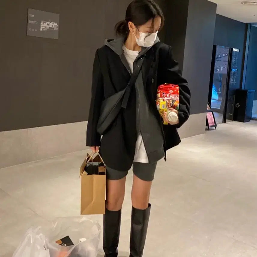 [BUNJANG] We Are Dunk Charcoal Hoodie Set / 위아 덩크 후드 세트 차콜