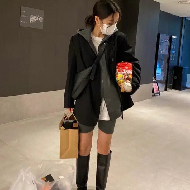 [BUNJANG] We Are Dunk Charcoal Hoodie Set / 위아 덩크 후드 세트 차콜