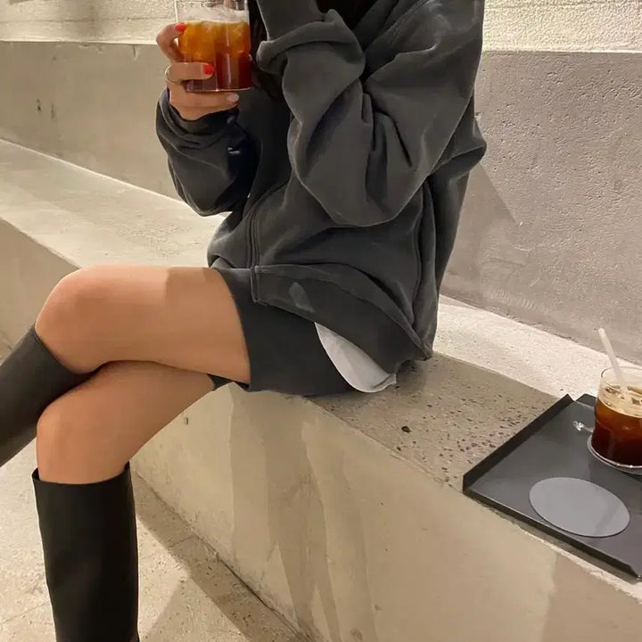 [BUNJANG] We Are Dunk Charcoal Hoodie Set / 위아 덩크 후드 세트 차콜