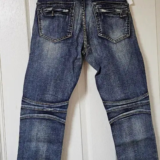 [BUNJANG] Balmain Biker Denim Jeans / 발망 바이커 데님진 청바지