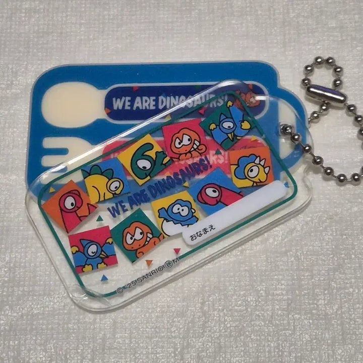 [BUNJANG] Sanrio We Are Dinosaurs Spoon &amp; Fork Acrylic Keyring / 산리오 공룡 숟가락&amp;포크 아크릴 키링