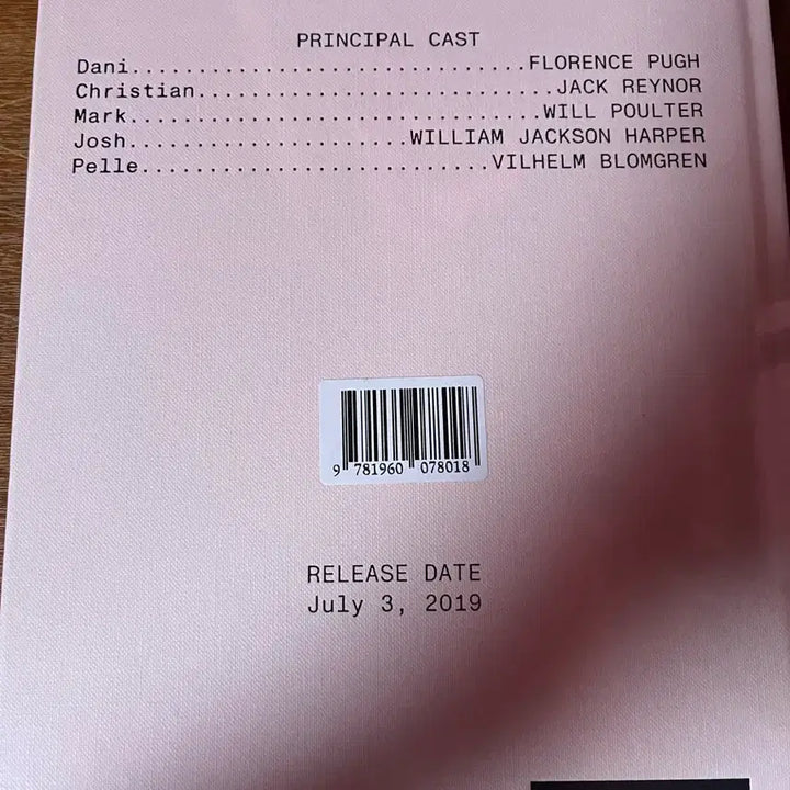 [BUNJANG] A24 Midsommar Screenplay Book / A24 미드소마 각본집 판매