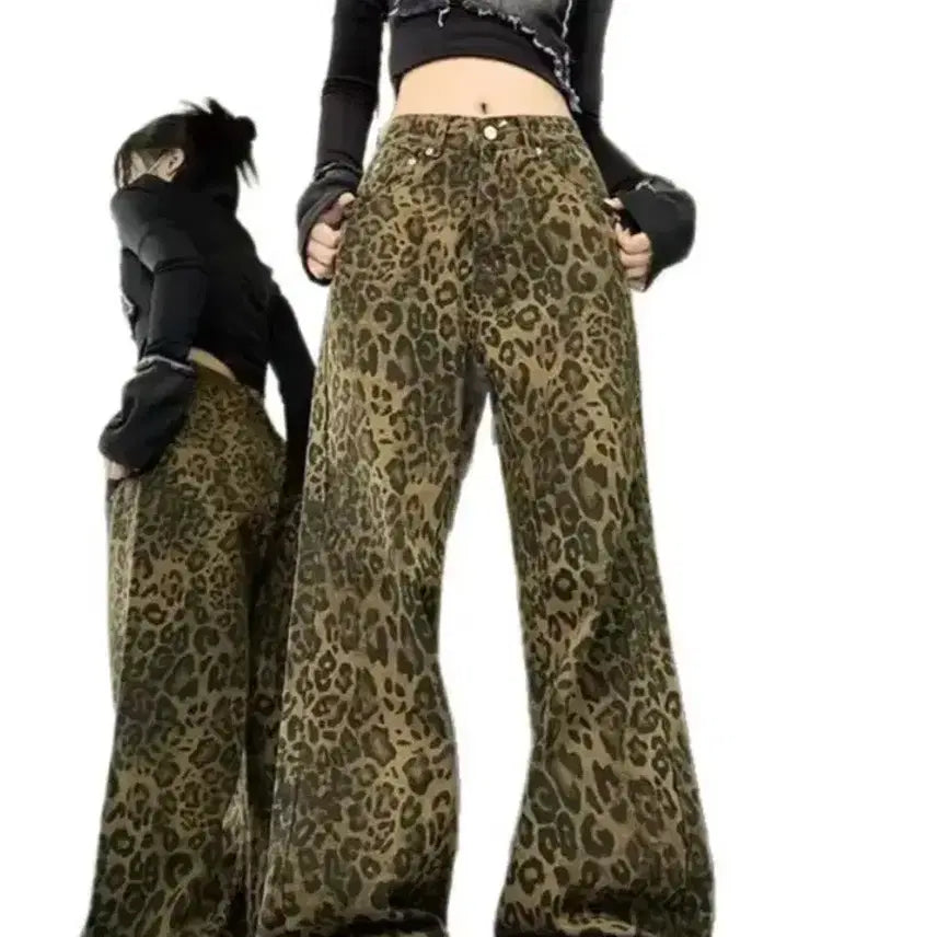 [BUNJANG] Hopping Wide Pants / 핏예쁜 호피 와이드 팬츠