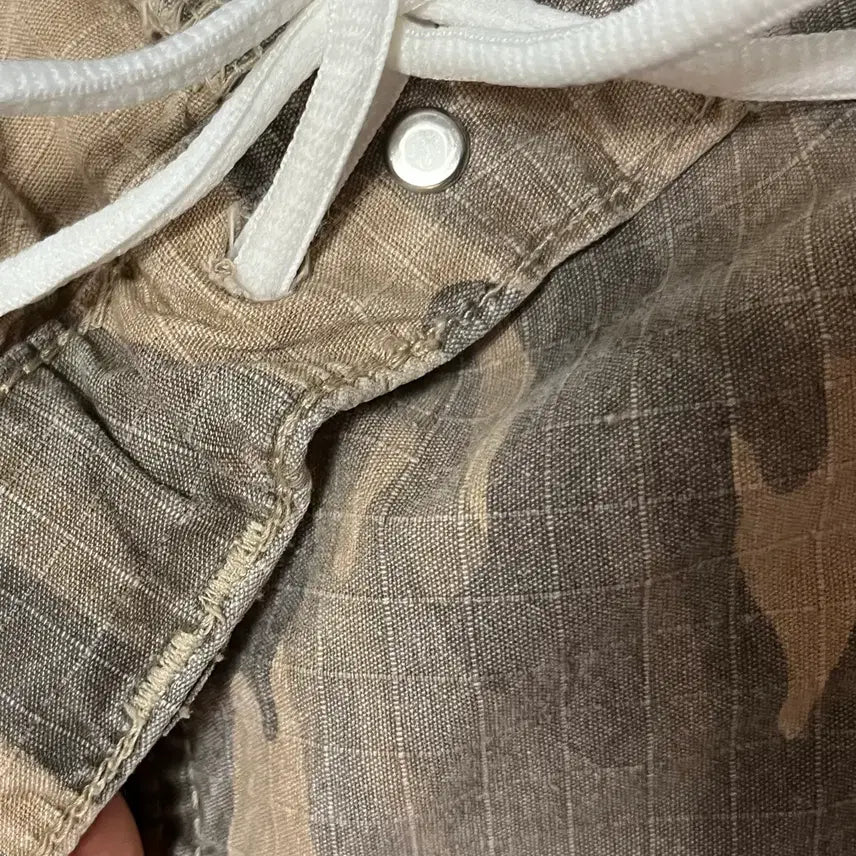 [BUNJANG] Yeel Leey Cargo Strap Wide Pants Beige / yeel leey 카모팬츠 카고스트랩와이드 베이지