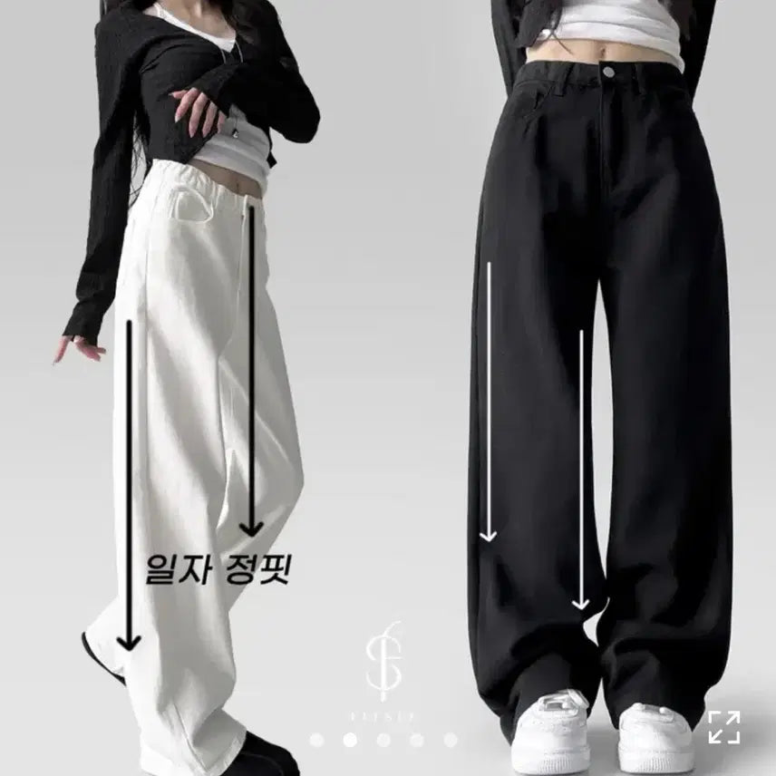 [BUNJANG] Basic Wide Leg Jeans / 에이블리 청바지 기본 와이드 팬츠 핏시