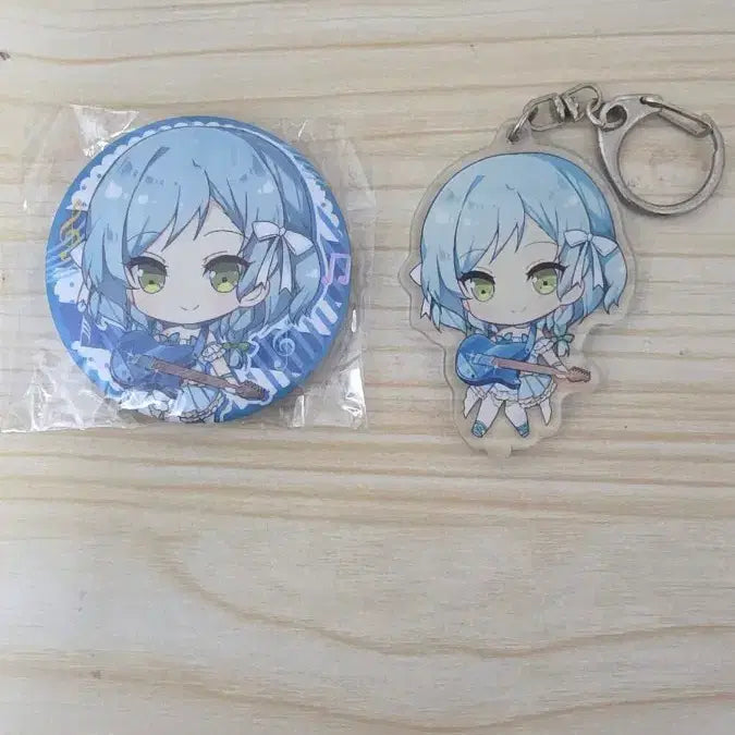 [BUNJANG] BanG Dream Hina Badge and Keychain Set / 뱅드림 히나 뱃지와 키링 세트
