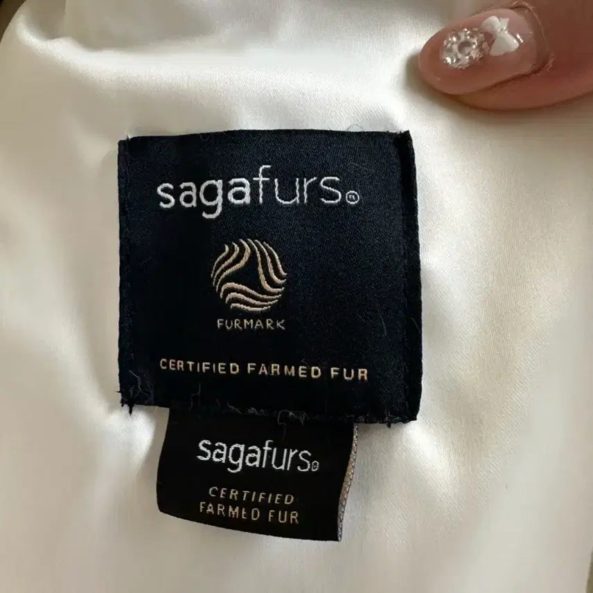 [BUNJANG] Real Finland Saga Royal Grade Fox Fur Jacket / (새상품) 리얼 핀란드산 로얄등급 사가 통폭스자켓 (크림아이보리)