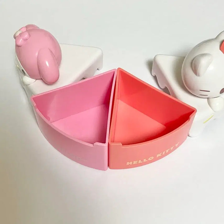 [BUNJANG] Sanrio Hello Kitty and My Melody Cake Storage Box Bundle Set / 27일까지만 할인) 산리오 키티 마멜 케이크 보관함 일괄