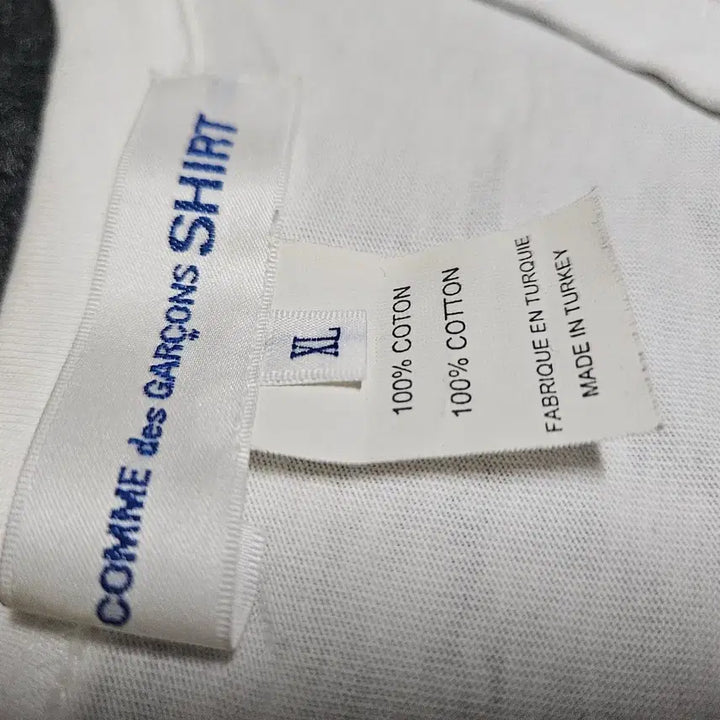 [BUNJANG] Comme des Garcons Back Logo Long Sleeve T-shirt / 꼼데가르송 셔츠 백로고 긴팔티 롱슬리브 xl 화이트 블랙