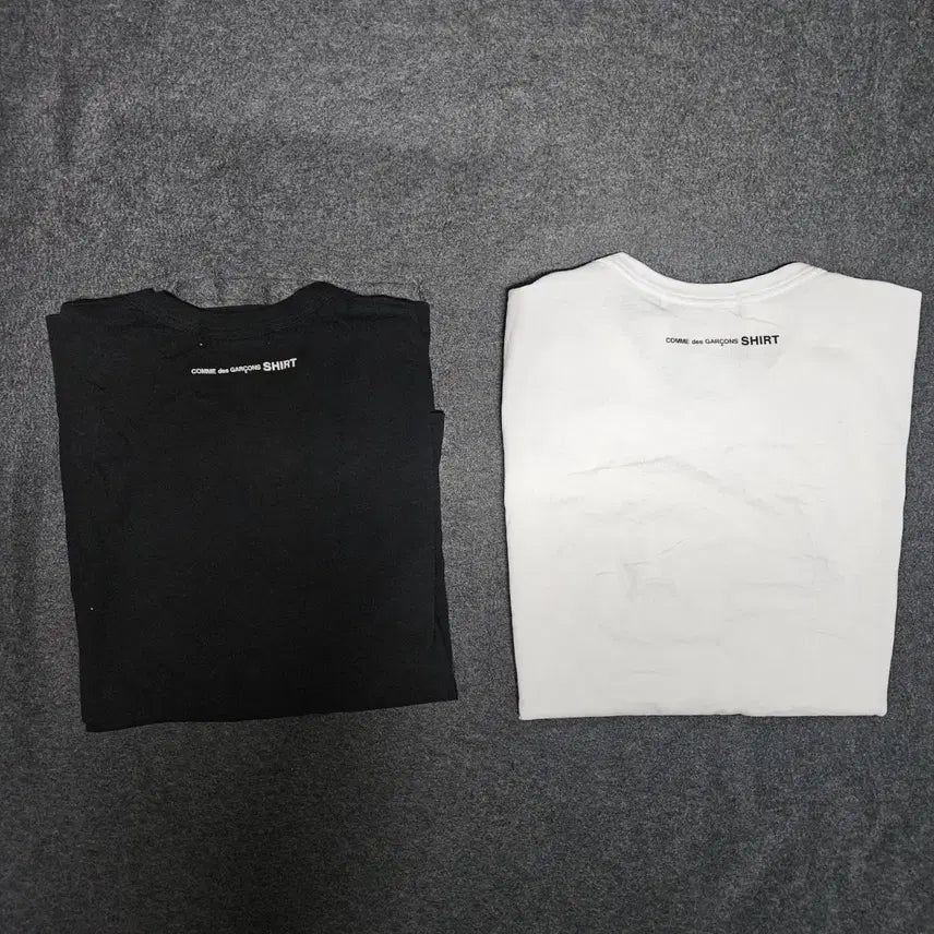 [BUNJANG] Comme des Garcons Back Logo Long Sleeve T-shirt / 꼼데가르송 셔츠 백로고 긴팔티 롱슬리브 xl 화이트 블랙