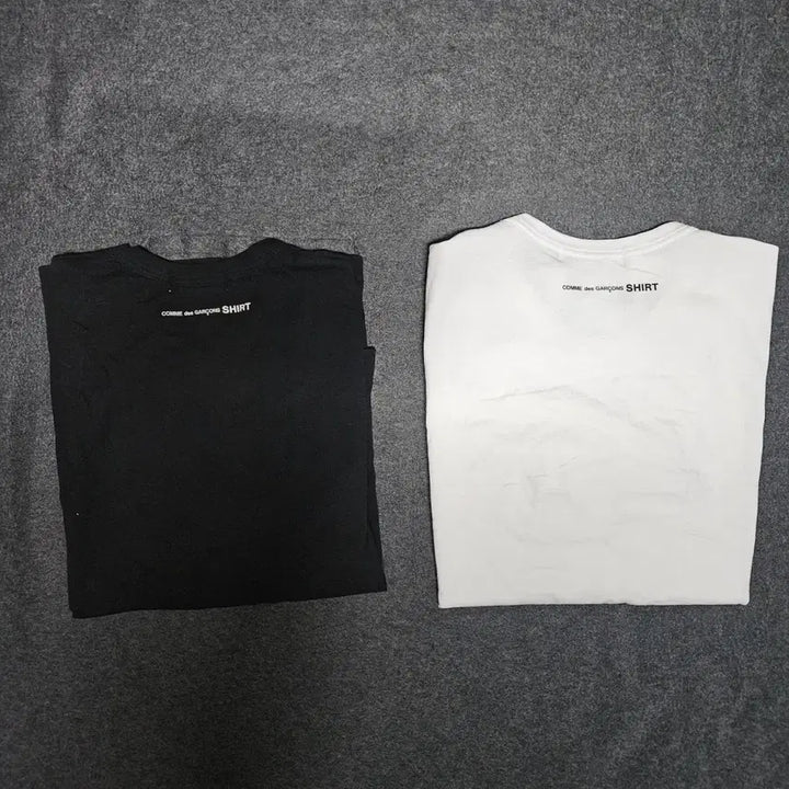 [BUNJANG] Comme des Garcons Back Logo Long Sleeve T-shirt / 꼼데가르송 셔츠 백로고 긴팔티 롱슬리브 xl 화이트 블랙