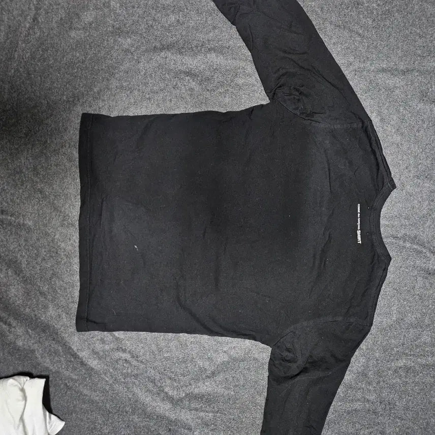 [BUNJANG] Comme des Garcons Back Logo Long Sleeve T-shirt / 꼼데가르송 셔츠 백로고 긴팔티 롱슬리브 xl 화이트 블랙