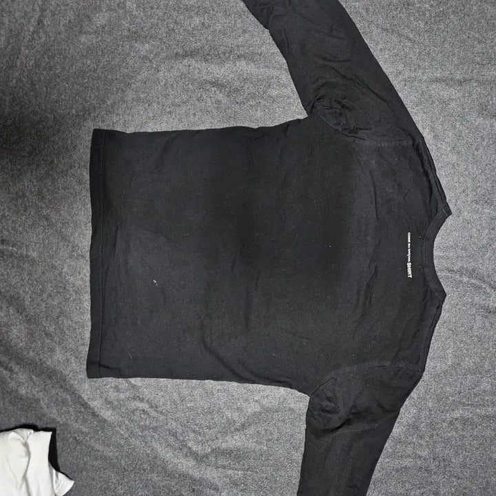 [BUNJANG] Comme des Garcons Back Logo Long Sleeve T-shirt / 꼼데가르송 셔츠 백로고 긴팔티 롱슬리브 xl 화이트 블랙