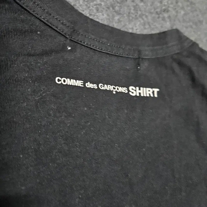 [BUNJANG] Comme des Garcons Back Logo Long Sleeve T-shirt / 꼼데가르송 셔츠 백로고 긴팔티 롱슬리브 xl 화이트 블랙