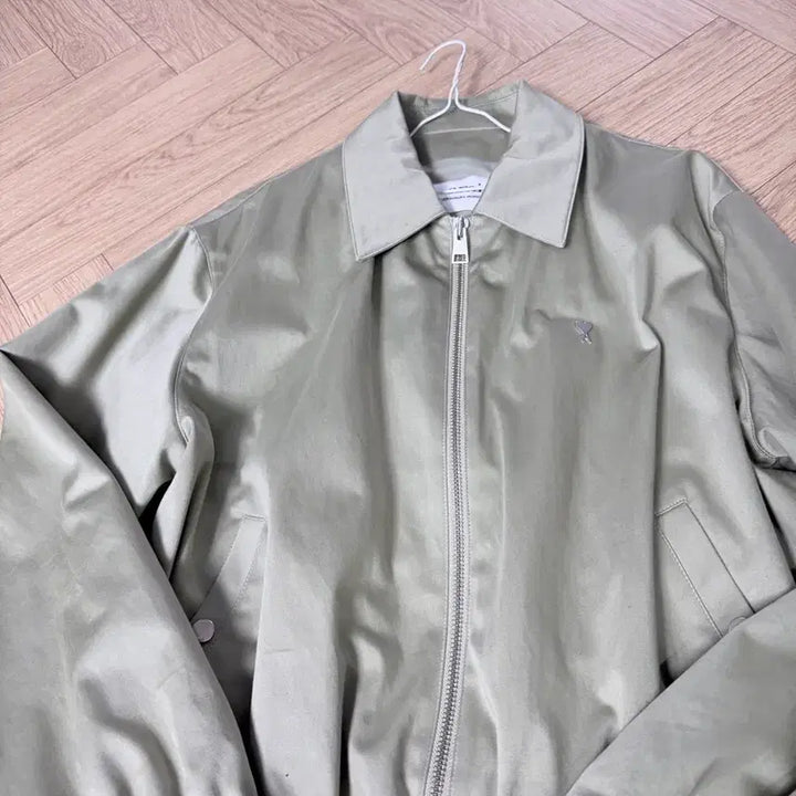 [BUNJANG] AMI Small Heart Logo Bomber Jacket / 아미 스몰 하트로고 봄버자켓