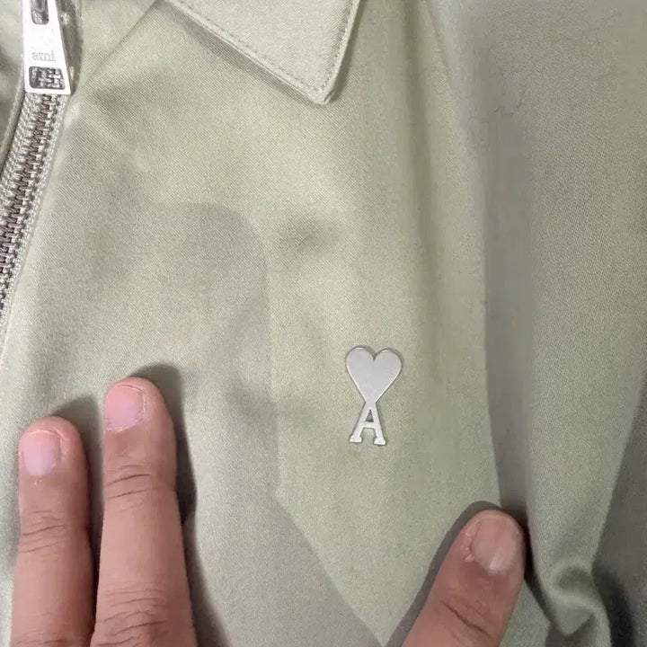 [BUNJANG] AMI Small Heart Logo Bomber Jacket / 아미 스몰 하트로고 봄버자켓