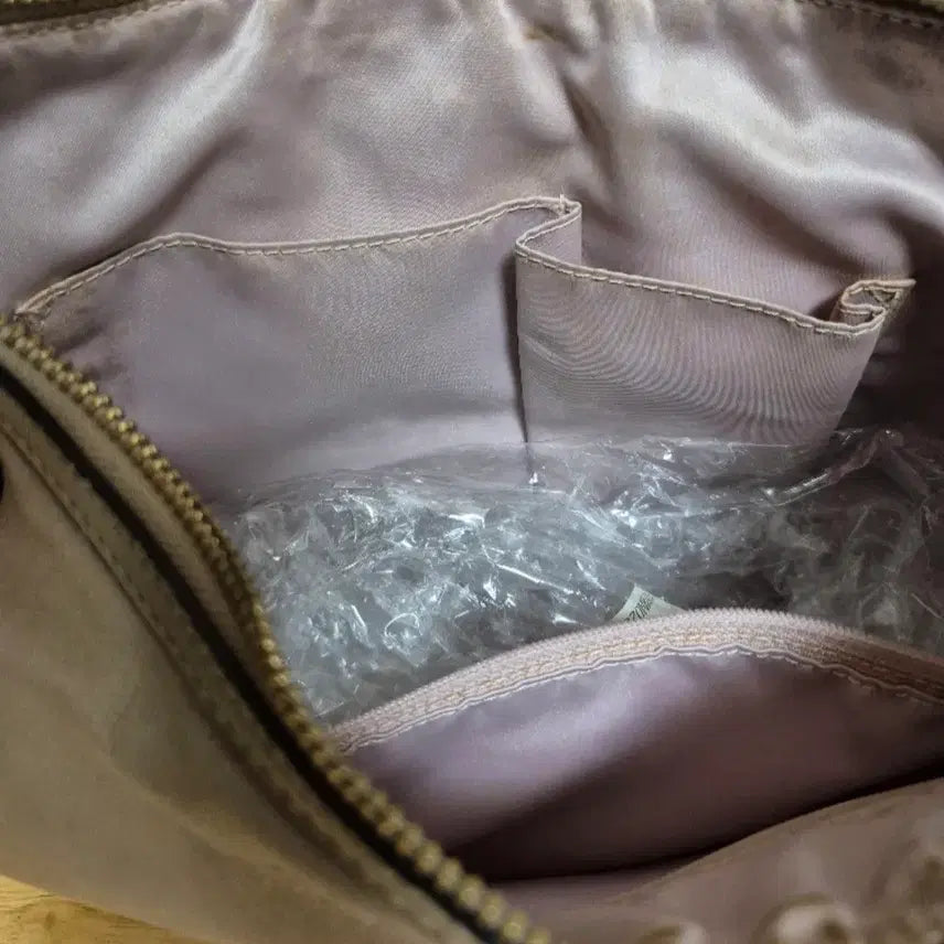 [BUNJANG] Coach Beige Leather Shoulder Bag / 코치 양가죽 숄더백 베이지