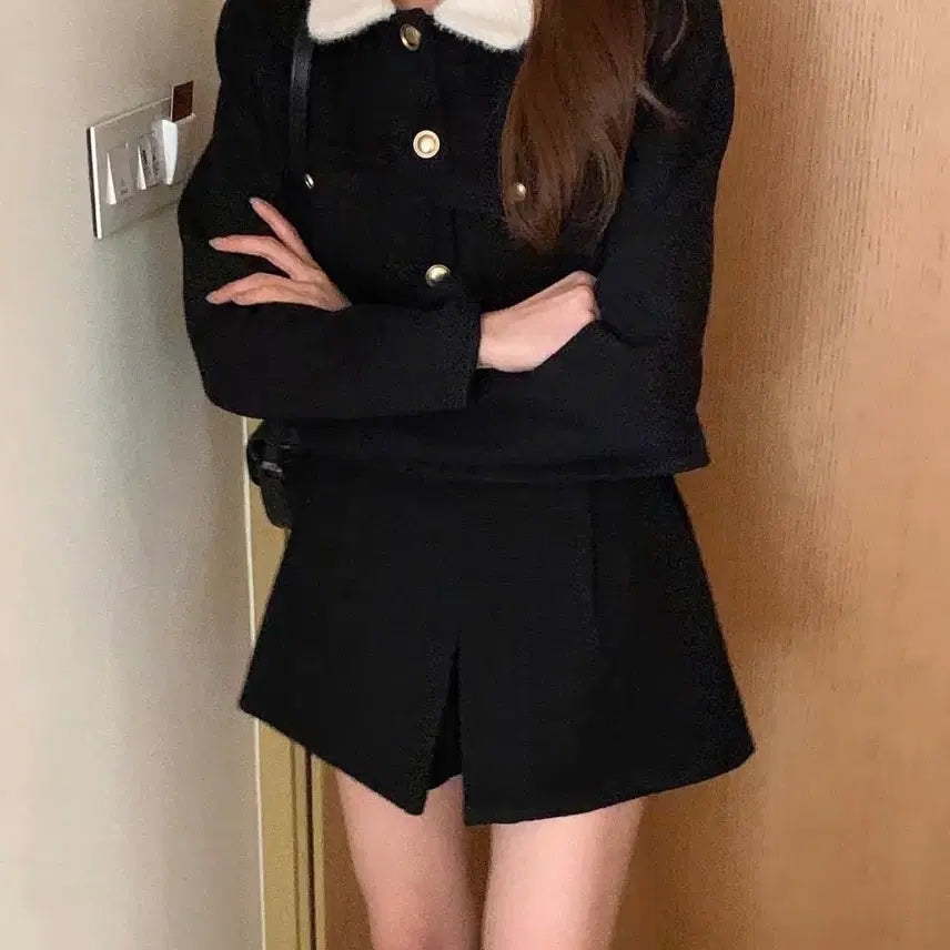 [BUNJANG] Chae A Room Florence Wool Quilted Short Jacket / 채애룸 피렌체 울 누빔 숏 자켓