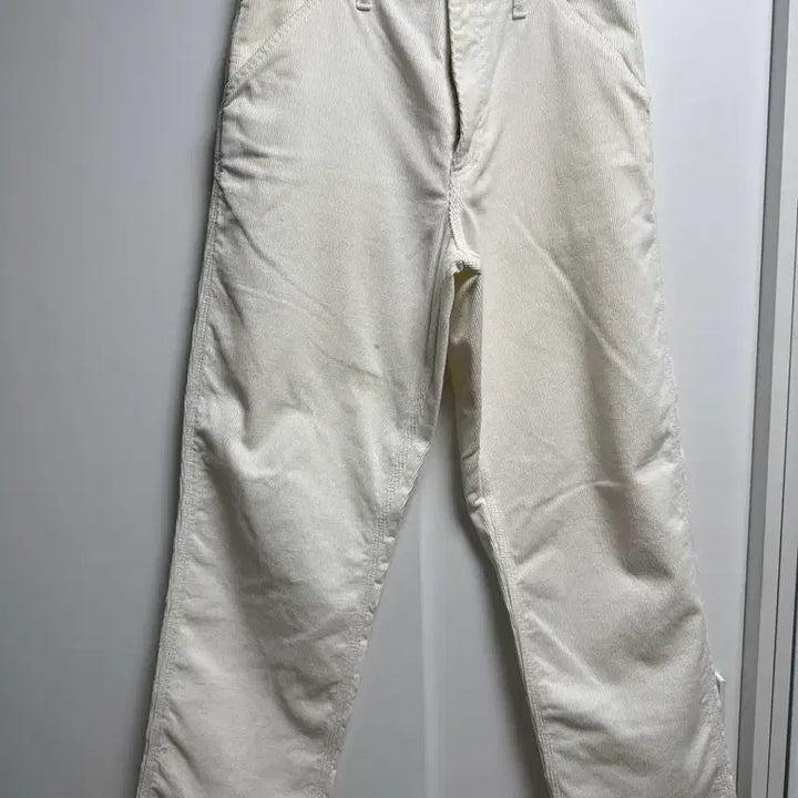[BUNJANG] Carhartt Simple Pants Corduroy White / 칼하트 심플 팬츠 코듀로이 화이트