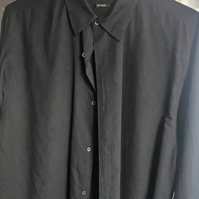 [BUNJANG] Comoli Black Shirt / comoli 코모리 블랙 셔츠(co3-02005)
