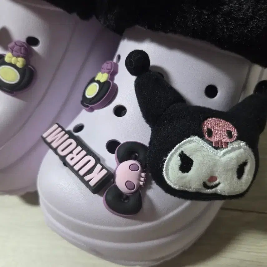 [BUNJANG] Sanrio Kuromi Crocs Slippers / 산리오 크록스 쿠로미