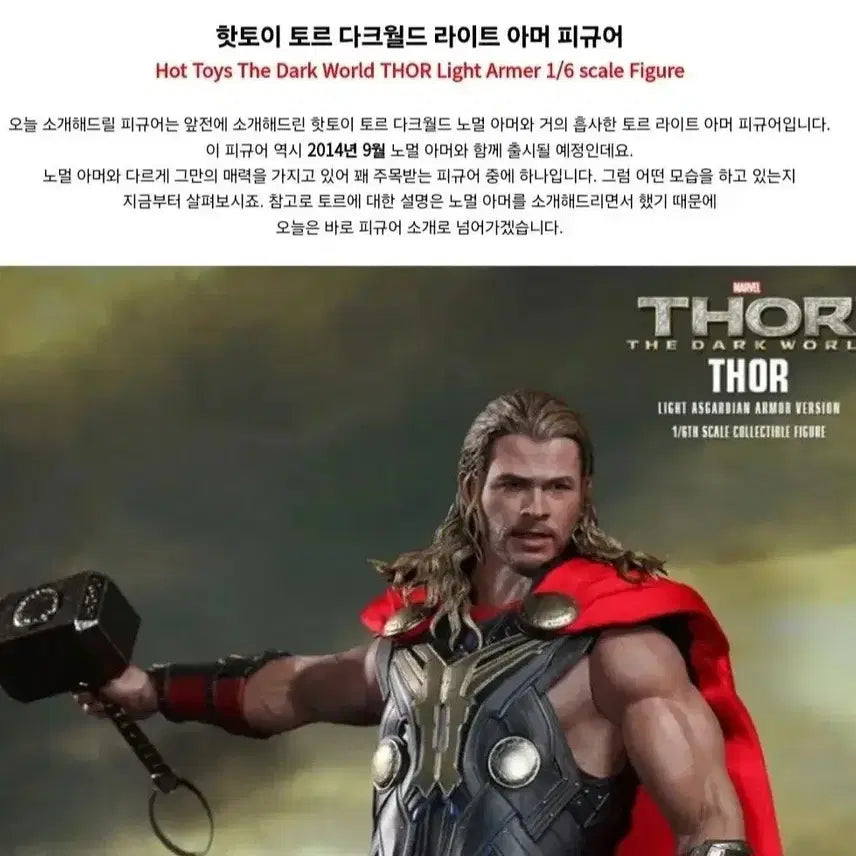 [BUNJANG] Hot Toys Thor Dark World MMS 224 1/6 Figure / 핫토이 토르 다크월드 mms 224  1/6 피규어  단순개봉후 미사용