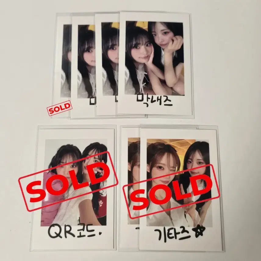 [BUNJANG] QWER 2nd Anniversary Photocard Polaroid / QWER 2주년 팝업 10만원 구매 특전 포카 포토카드 양도 폴라