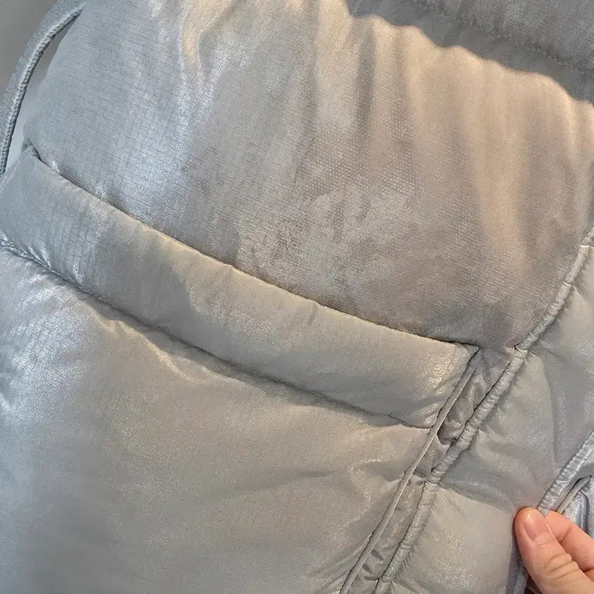 [BUNJANG] Yenkee Yenkee Padded Jacket Silver Gray (Size S) / 옌키옌키  패딩 실버그레이 s사이즈 판매해요