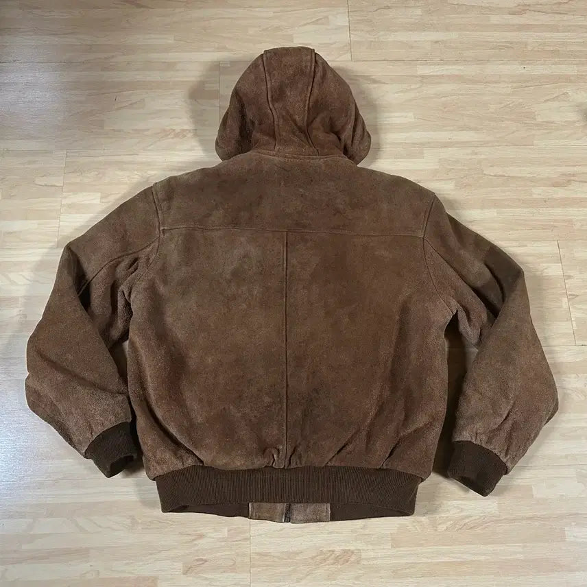 [BUNJANG] Muy Bien Suede Shearling Hooded Jacket / 90s 소가죽 스웨이드 쉐르파 후드 자켓