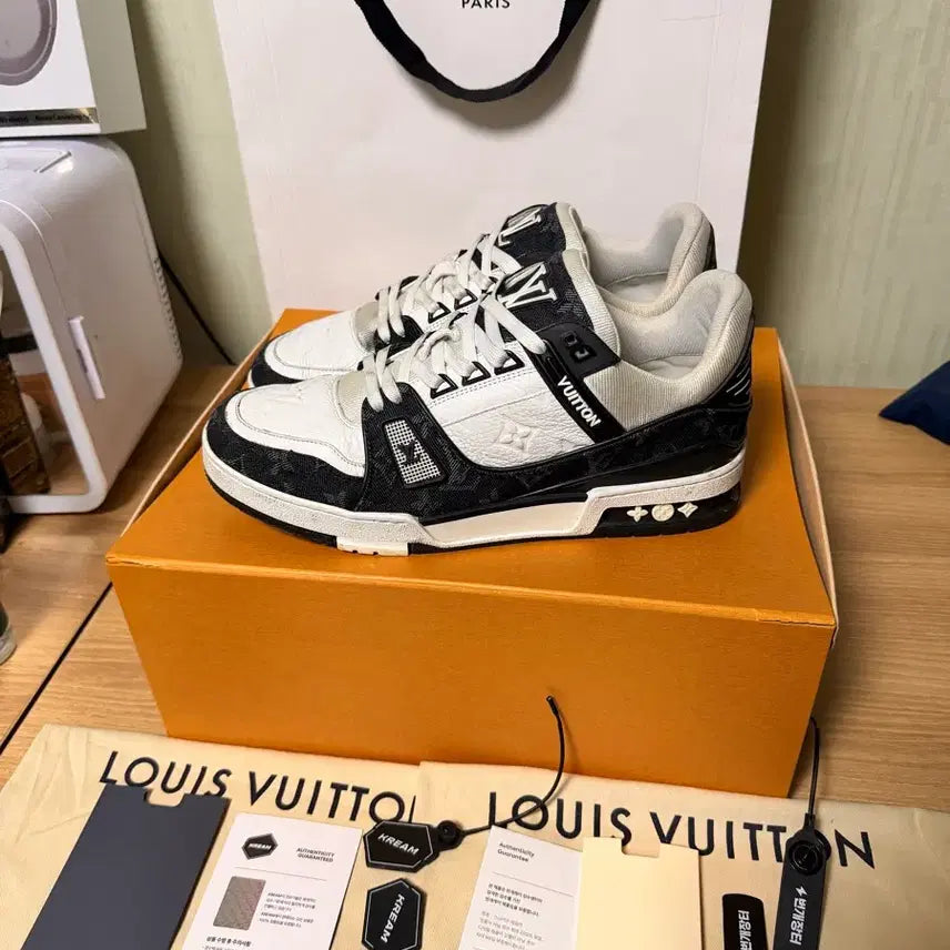 [BUNJANG] Louis Vuitton Denim Trainer Sneakers (Size 7) / 루이비통 데님 트레이너 스니커즈 7
