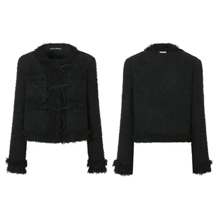 [BUNJANG] Lucy Tweed Jacket Black / 페인오어플레져 루시 트위드 자켓 블랙