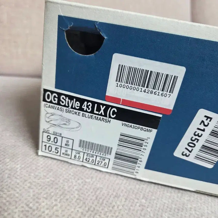 [BUNJANG] Vans Vault Authentic 43LX Smoke Blue Sneakers / (270) 반스 볼트 어센틱 43LX 스모크블루