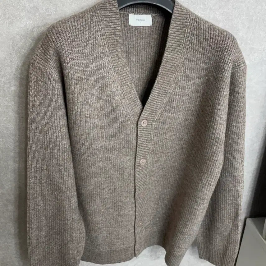 [BUNJANG] Men's Deep Beige Cardigan Large New / 남자 딥베이지 가디건 라지 새상품