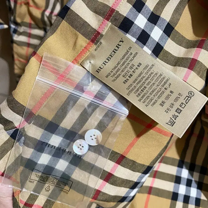 [BUNJANG] Burberry Check Long Shirt Dress / Burberry 버버리 체크 롱 셔츠 원피스